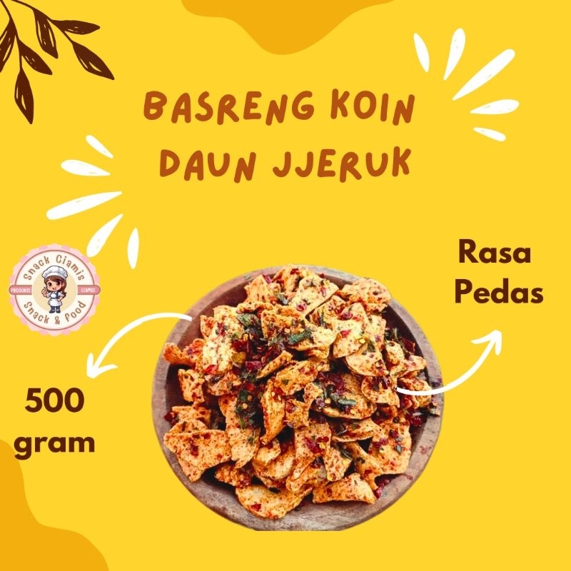 

Basreng Pedas Daun Jeruk 500 gram | Bareng Renyah Bumbu Melimpah