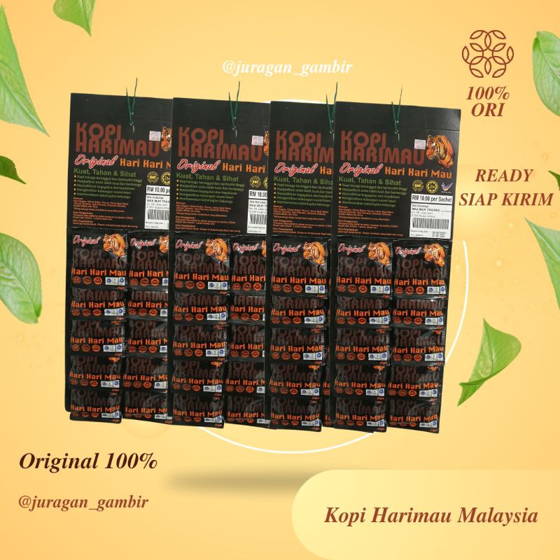 

kopi strong hitam malaysia isi 10 bks