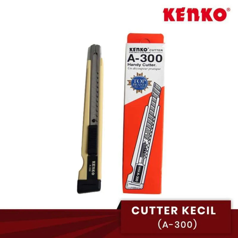 

[1 Pcs] Pisau Cutter Kenko A-300 / Alat Potong Pemotong / Handy Cutter Kenko A-300