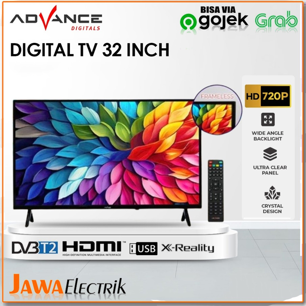 NEW Advance TV LED Digital 32 Inch HD Televisi Panel LG ADV-3202T,GARANSI RESMI