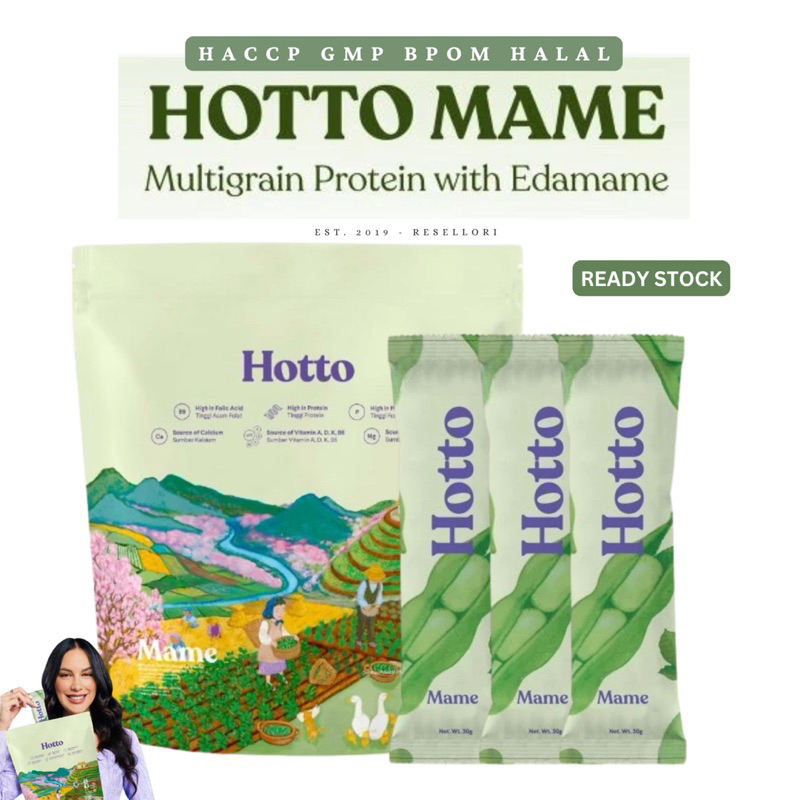 

HOTTO MAME !! Multigrain Protein with Edamame BPOM & HALAL