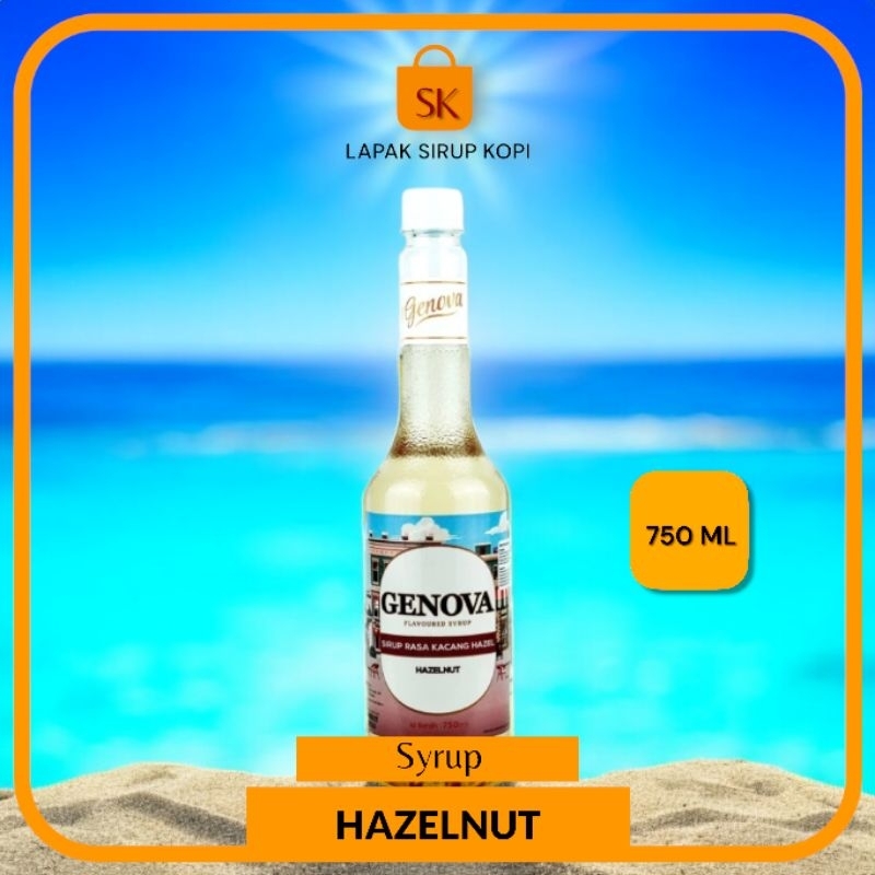 

Hazelnut syrup Genova 750ML - Sirup genova rasa hazelnut sirup 750ML