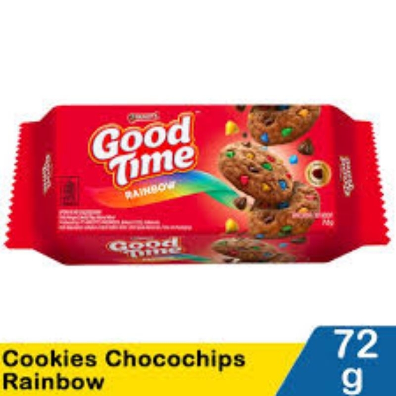 

Good time cookies rainbow 72gr biskuit coklat