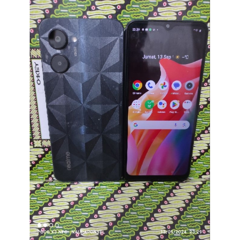 Realme C33 Ram 3/32 GB hp & cas segel nominus mulus garansi 7 hari pengembalian