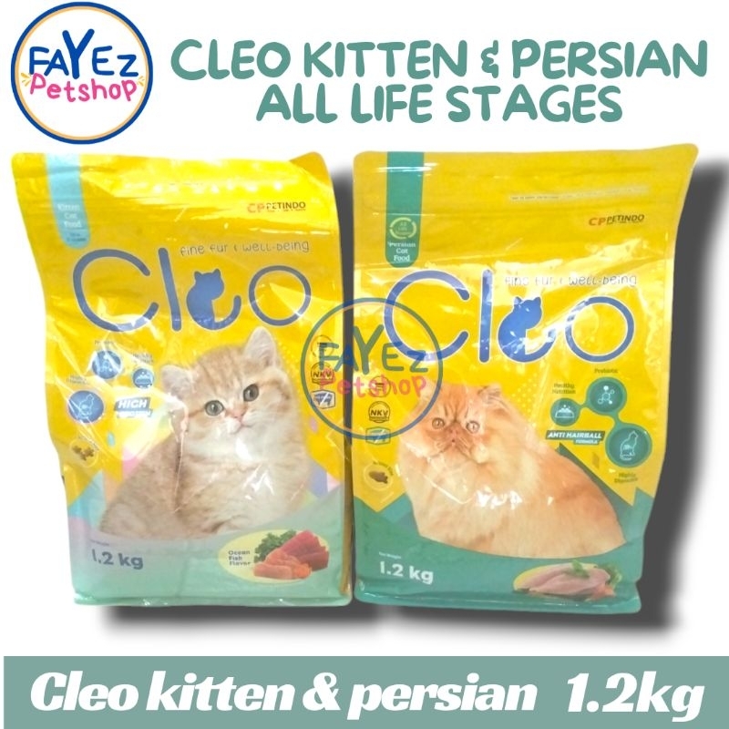 Cleo kitten ocean fish & Cleo persian all life stages 1.2kg