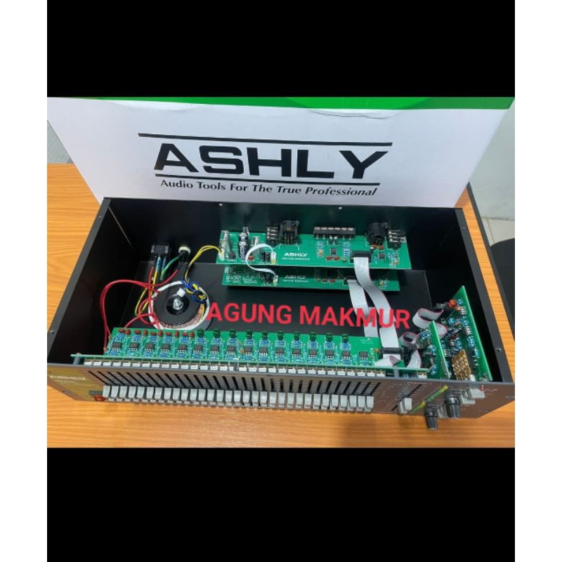 Equalizer Ashly GQX3102 Makro Ashly GQX 3102 2 x 31 Channel Dual Channel Equalizer Ashly GQX-3102 Gr