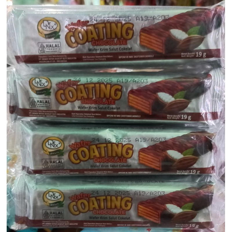 

Wafer Coating Chocolate 1 Pack Isi 10 Bungkus @19g