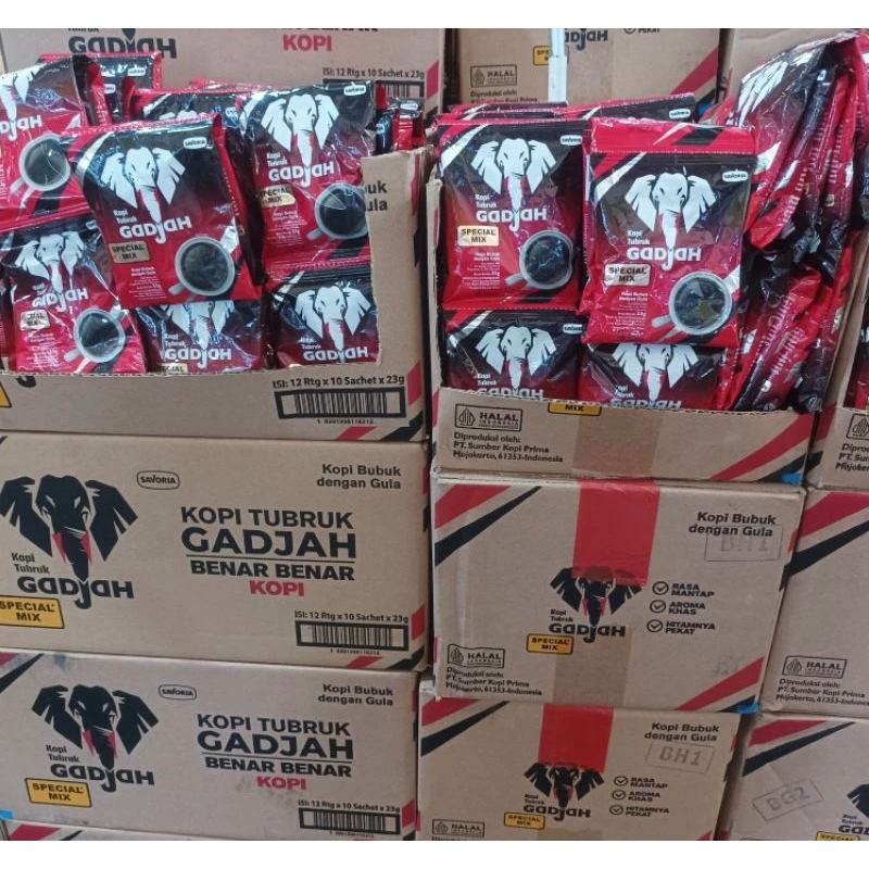 

Kopi Gadjah Spesial mix 1 Dus/karton isi 12 renteng