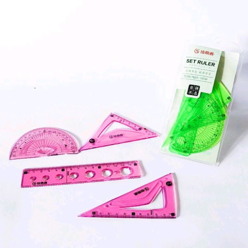 

Penggaris Set 4 in 1 dengan Kualitas Terbaik penggaris besi 1 meter tebal