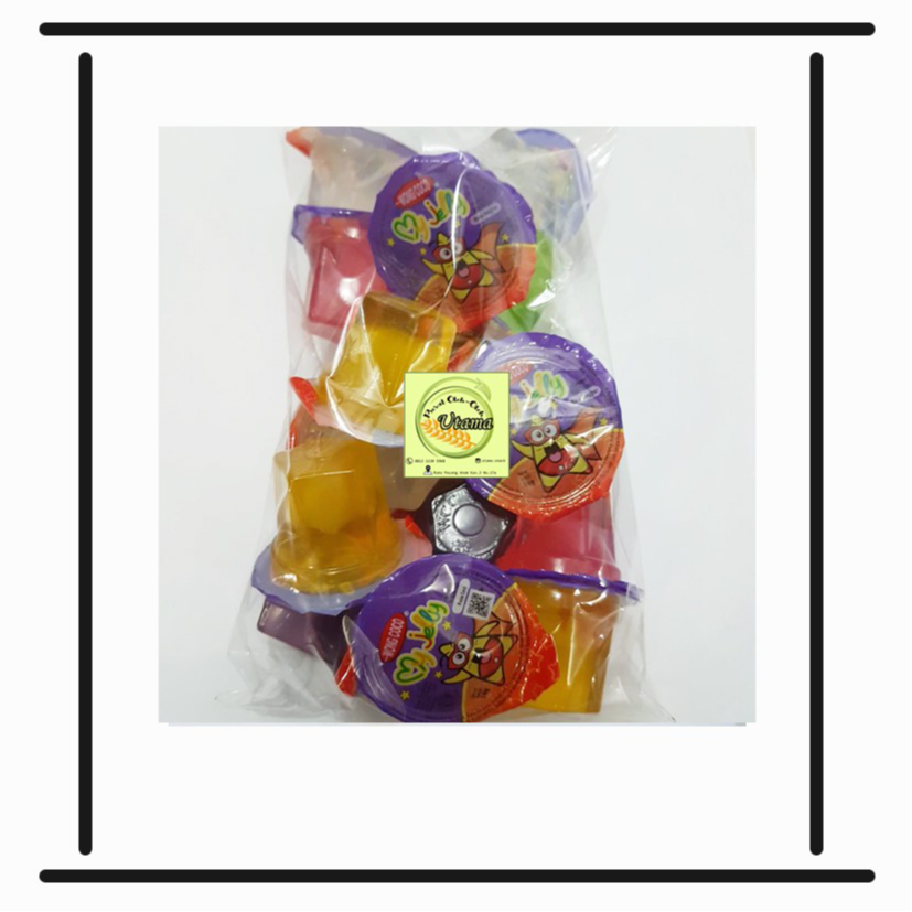 

jelly Wong Coco repacked mix rasa / jelly nata decoco 250gr makanan ringan kiloan jeli snack buah