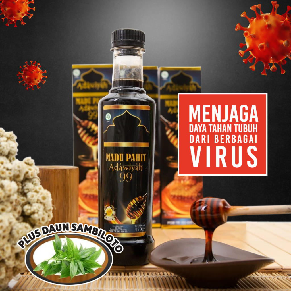 

Madu Hitam Pahit Adawiyah Asli Original Tanpa Campuran Daun Insulin Diabetes Colesterol Nyeri Sendi