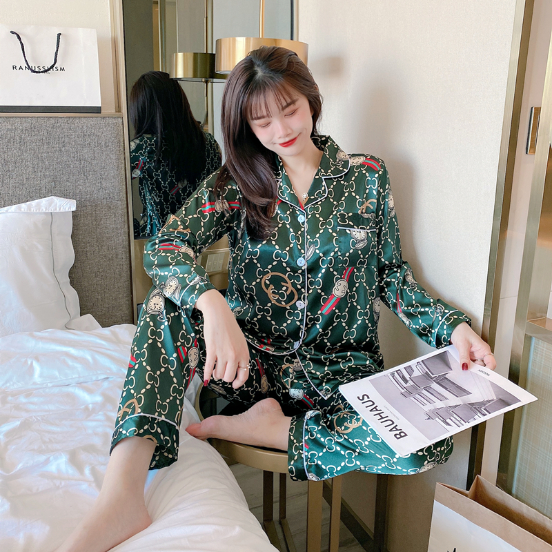 Piyama Import Korea PIK K244 XBlack / CX7 Piyama Satin Lengan Panjang | Piyama Import Premium | Baju