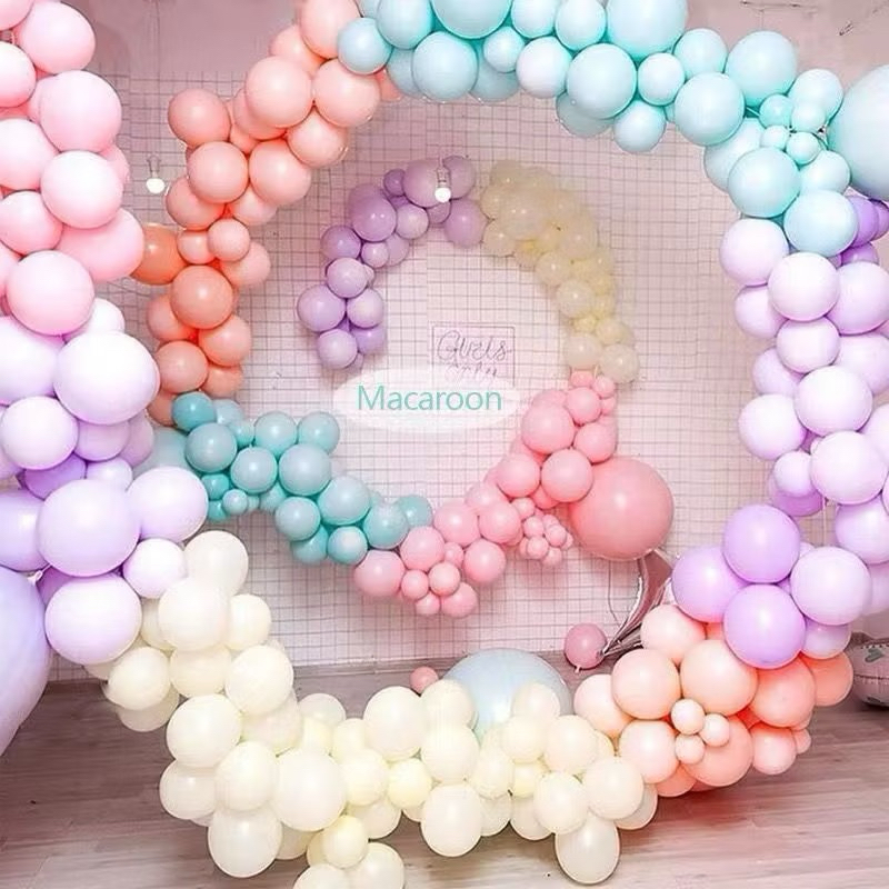 50Pcs 10 Inci Balon Macaron Lateks Berwarna-warni untuk Dekorasi Pesta Wisuda Pernikahan Ulang Tahun