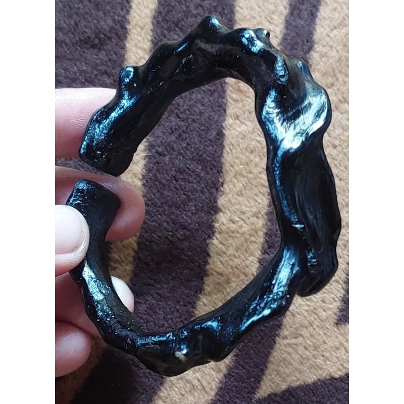 Gelang Akar Bahar Asli Berpilin Serat Berulir