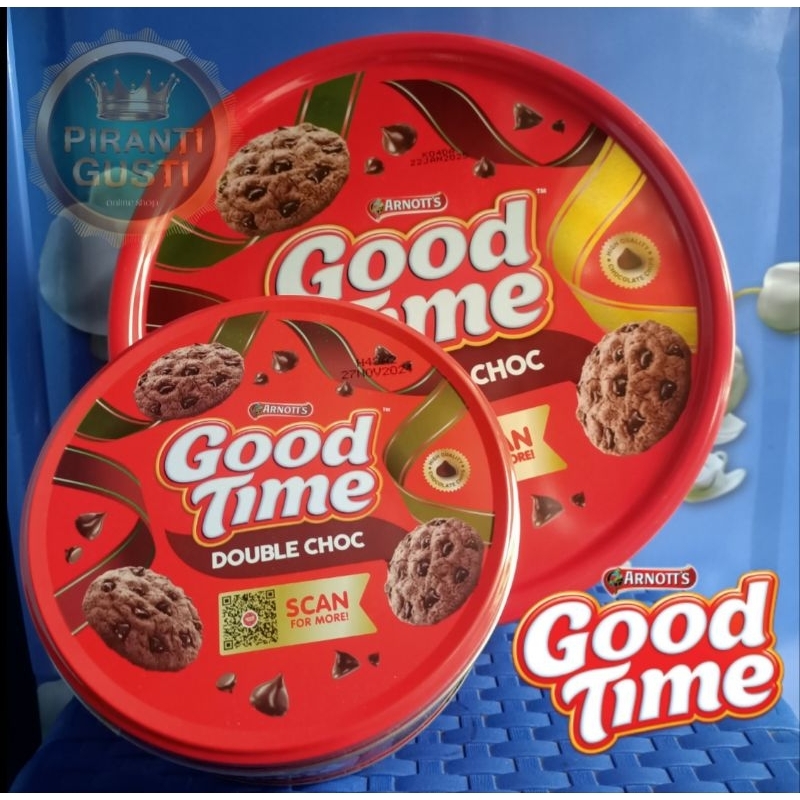 

Good time cookies kemasan kaleng 256g dan 144g