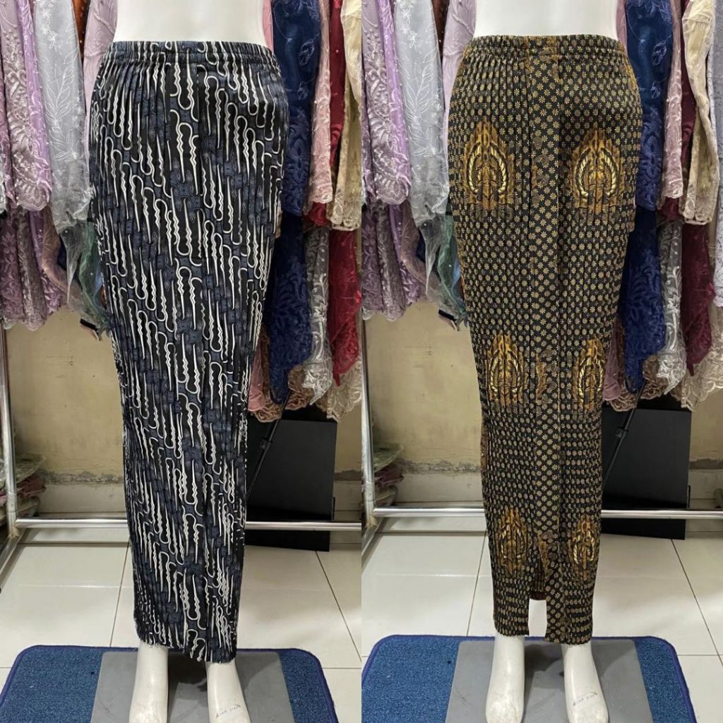 Rok Plisket Wiron/Rok Plisket Wiron Beraneka Motif Lainnya
