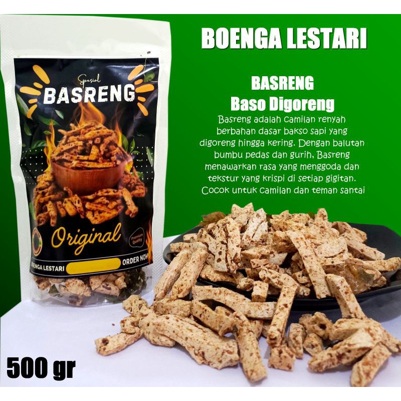 

Boenga Lestari Food basreng pedas gurih daun jeruk 500gr