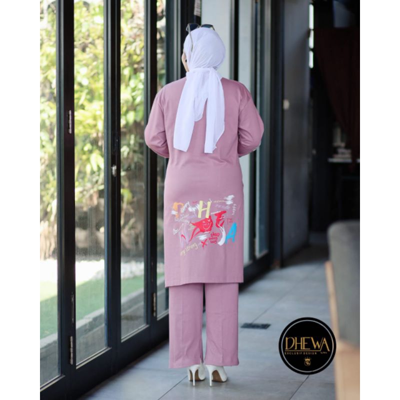 QUEEN SETELAN TUNIK DAN CELANA KULOT BY DHEWASTYLE