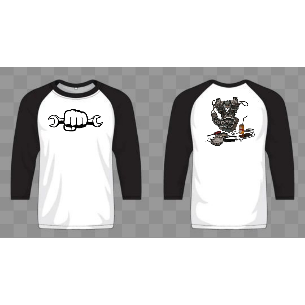baju kaos sablon lengan panjang