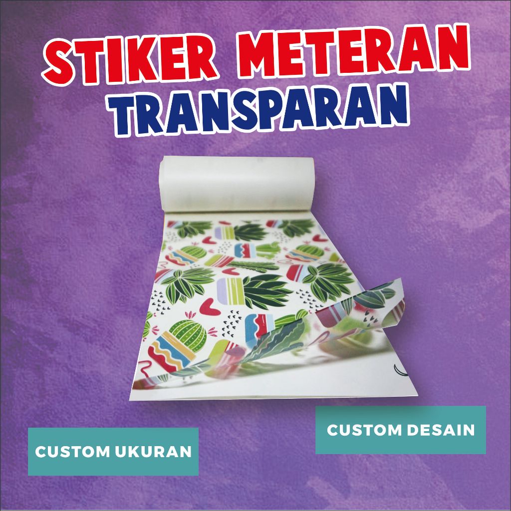 

CETAK STICKER METERAN TRANSPARAN