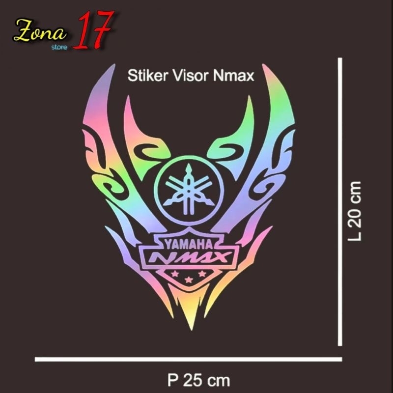 Stiker Visor Depan NMAX|Sticker Variasi NMAX Visor