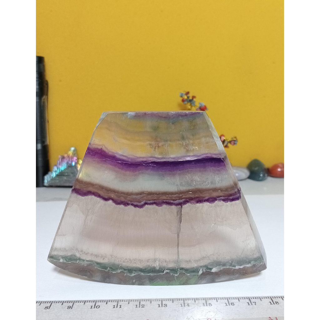 Natural Fluorite  Slice (7)