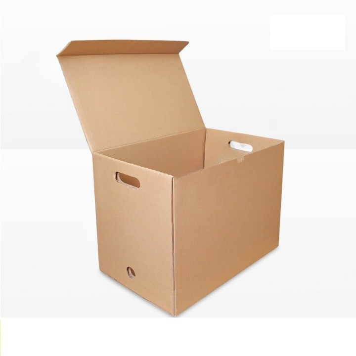 

( 10 pcs ) dus file arsip kotak penyimpanan dokumen berkas cokelat ukuran 46x28x35 cm dus kotak single wall