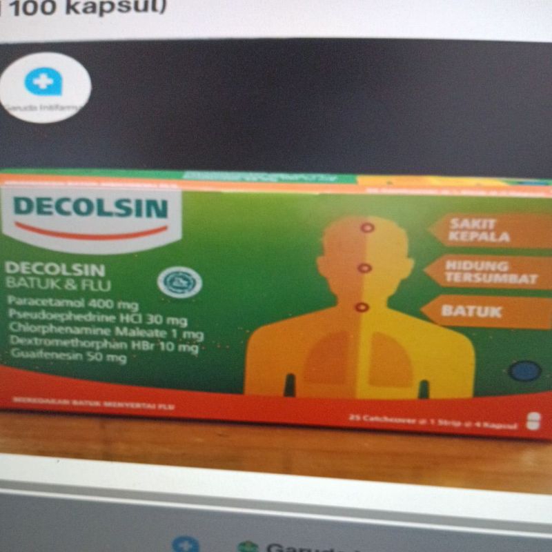 DECOLSIN BOX ISI 100 KAPSUL