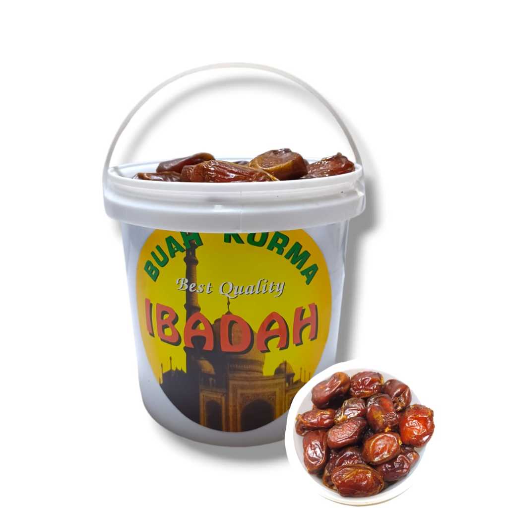 

KURMA MADINAH EMBER M 500 GRAM / KURMA KEMASAN EMBER / BISA COD