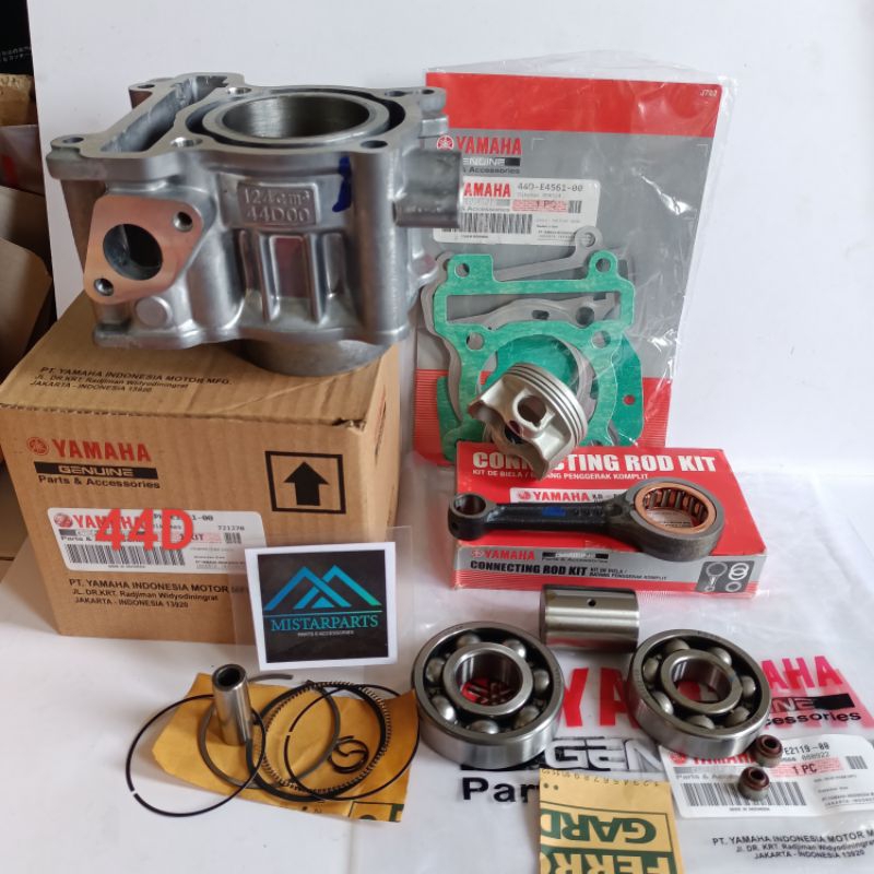 blok seher Xeon carbu GT 125 ,komplit +stang seher + Bering kruk + top set+ sil klep set (44D