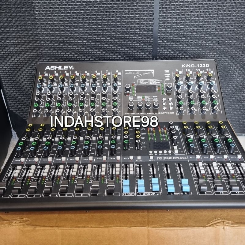 Mixer 12 Channel Ashley King 123D Original Audio Mixer 12 CH Ashley King123D