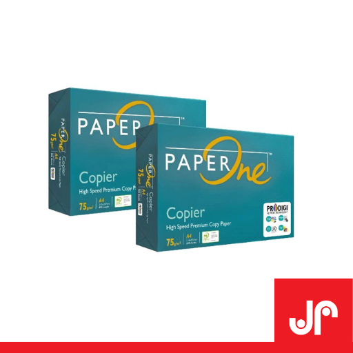 

PAPERONE KERTAS HVS A4 75GSM / KERTAS FOTOKOPI KERTAS PRINT WARNA PUTIH POLOS 1 RIM 500 LEMBAR
