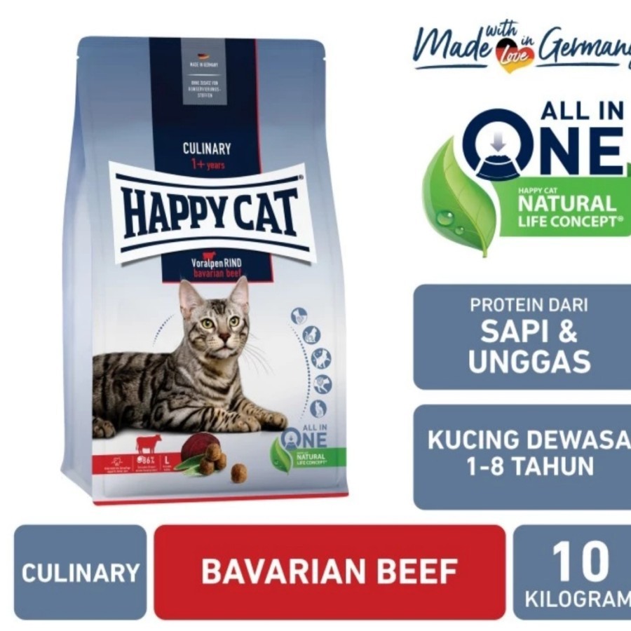 GOJEK - Happy Cat Happycat Adult Beef 10 kg / HAPPY CAT BEEF 10KG