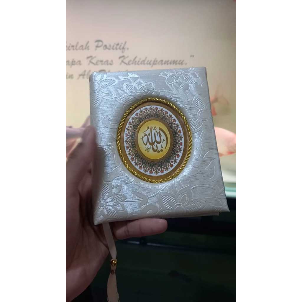 Cetak Buku Yasin Hard Cover Busa Motif bunga 224 Halaman Art Paper Free Tasbih
