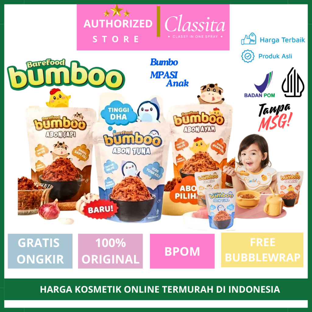 

. -[HALAL] Abon Mpasi | Abon Bumboo | Abon Sapi Asli - BAREFOOD BUMBOO ABON MPASI BOOSTER BB BAYI
