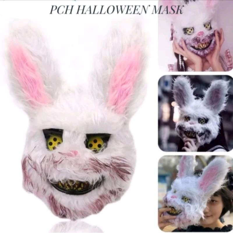 Pch Topeng Hallowen Berdarah Beruang,Kelinci