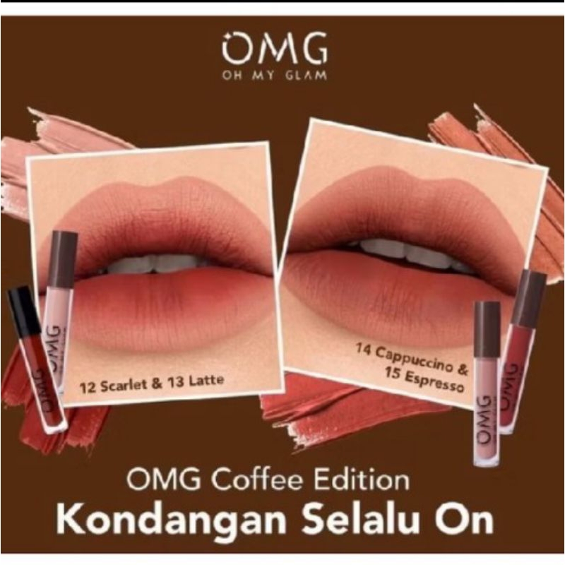 Paket ombre Lipcream OMG OH MY GLAM Matte Last Lipcream