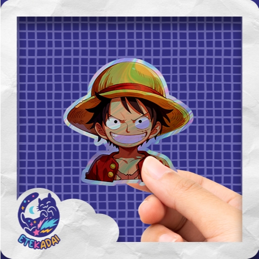 

Stiker Hologram Anime One Piece Luffy Pose V2