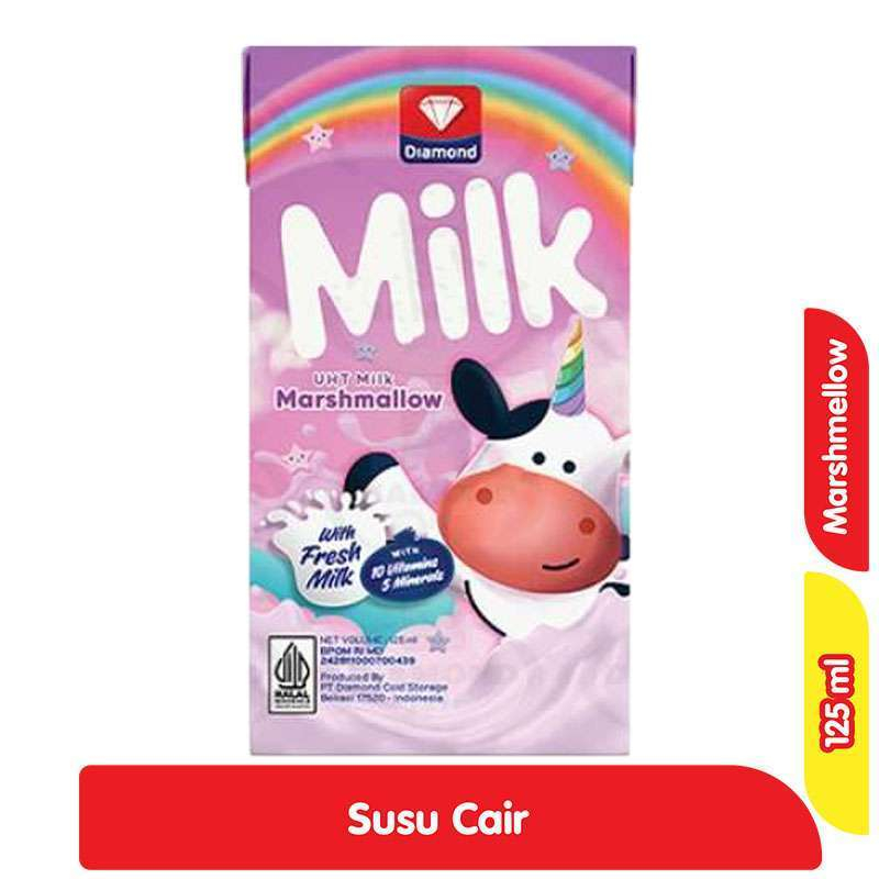 

SUSU UHT DIAMOND 125ML / SUSU KOTAK KECIL Rasa Marsmallow dan Coklat,Strawberry,Full cream