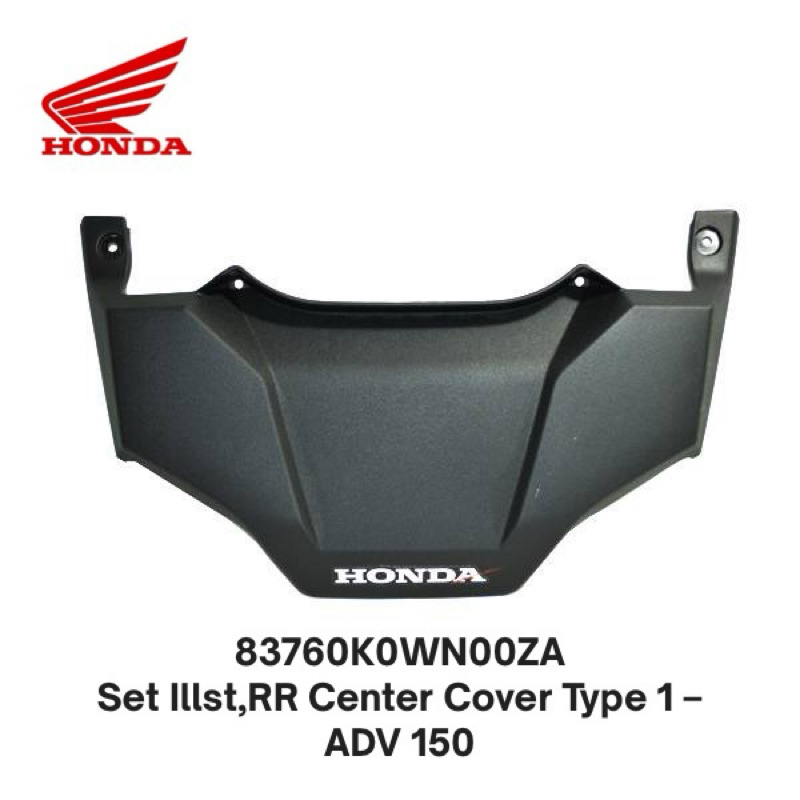83760K0WN00ZA Set Illst,RR Center Cover Type 1 – ADV 150