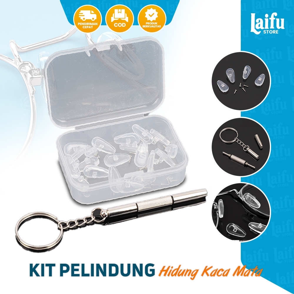 Silicone Transparant Penyangga Hidung Untuk Kacamata / Bantalan Karet NOSEPAD Ganjalan Hidung