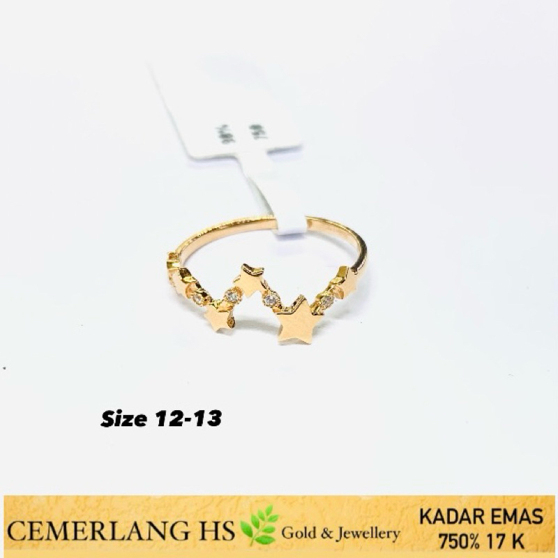 cincin emas fashion italy 17k