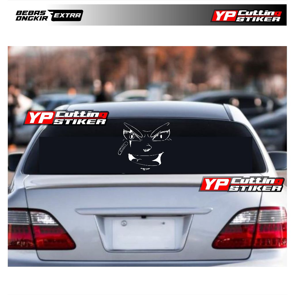 Sticker kaca mobil belakang sticker kaca mobil gambar muka