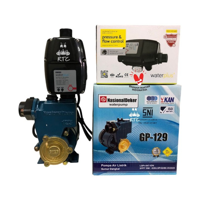 Pompa Dorong Nasional Otomatis Pompa Booster 125 watt