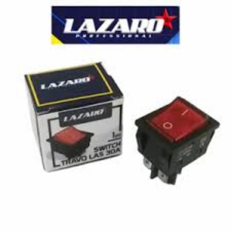 * LAZARO - SWITCH TRAVO LAS 30A 4 KAKI / SAKLAR MESIN LAS