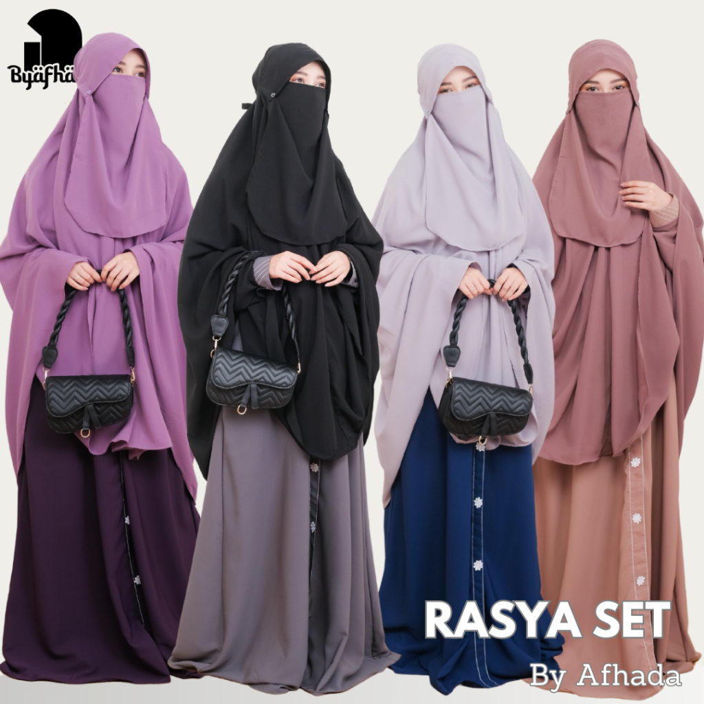 Byafhada Gamis Cadar Rasya Terbaru Baju & hijab Syari Free Niqab
