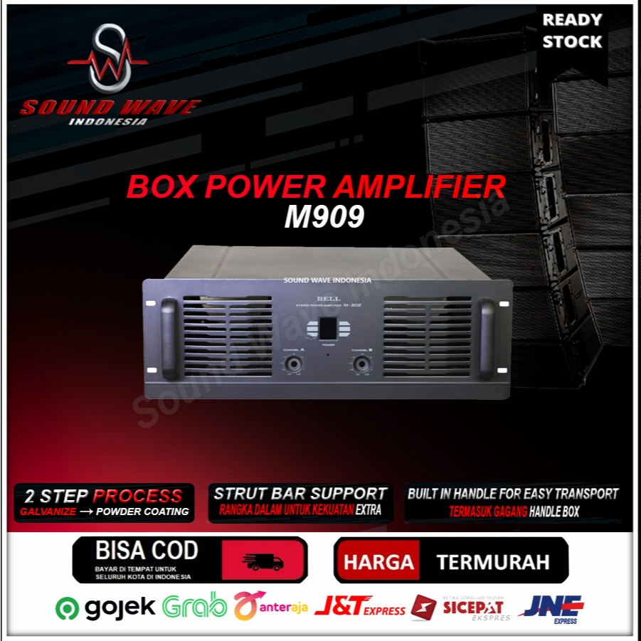 BOX POWER AMPLIFIER BELL M909