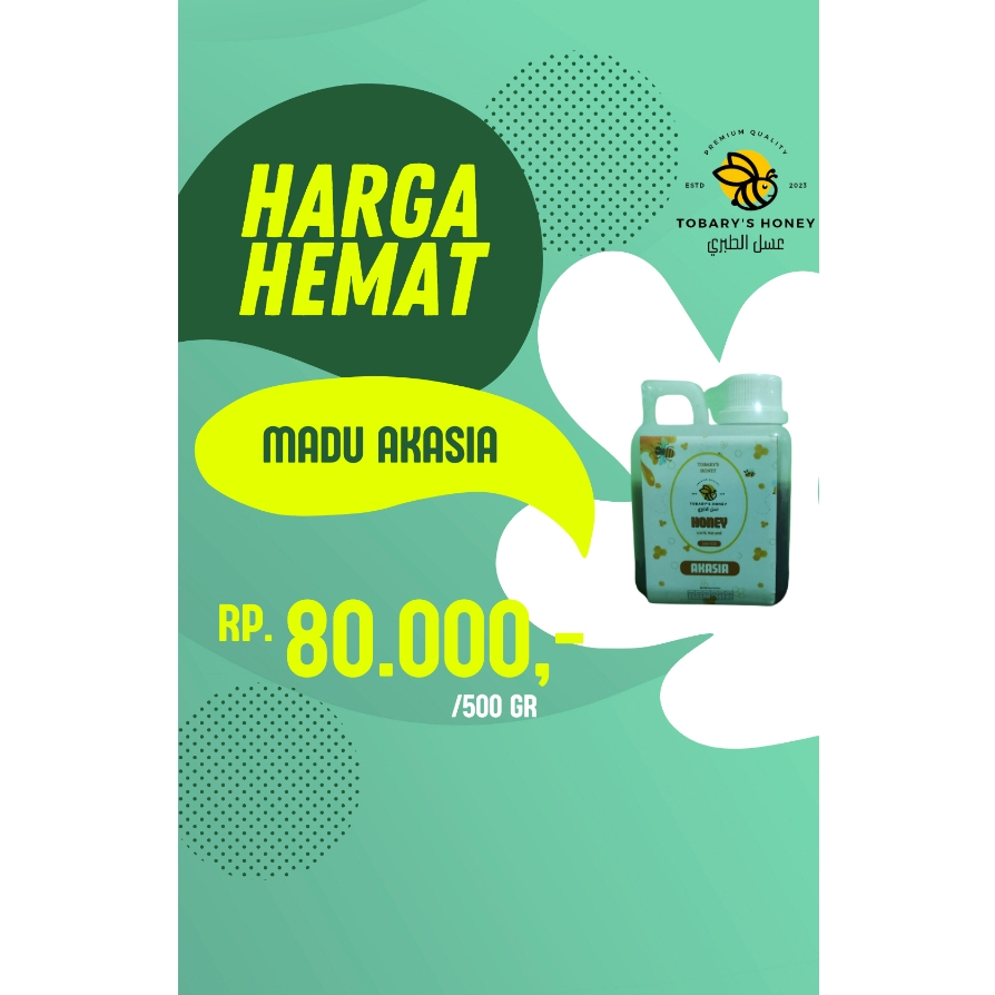 

madu akasia 500gr 100% asli (garansi uang kembali)