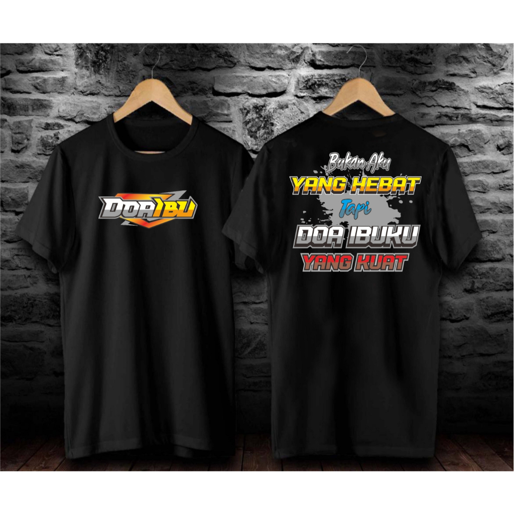 DOA IBU, PAKAIAN PRIA ATASAN T-SHIRT KAOS GAMBAR DAN KATA LUCU.