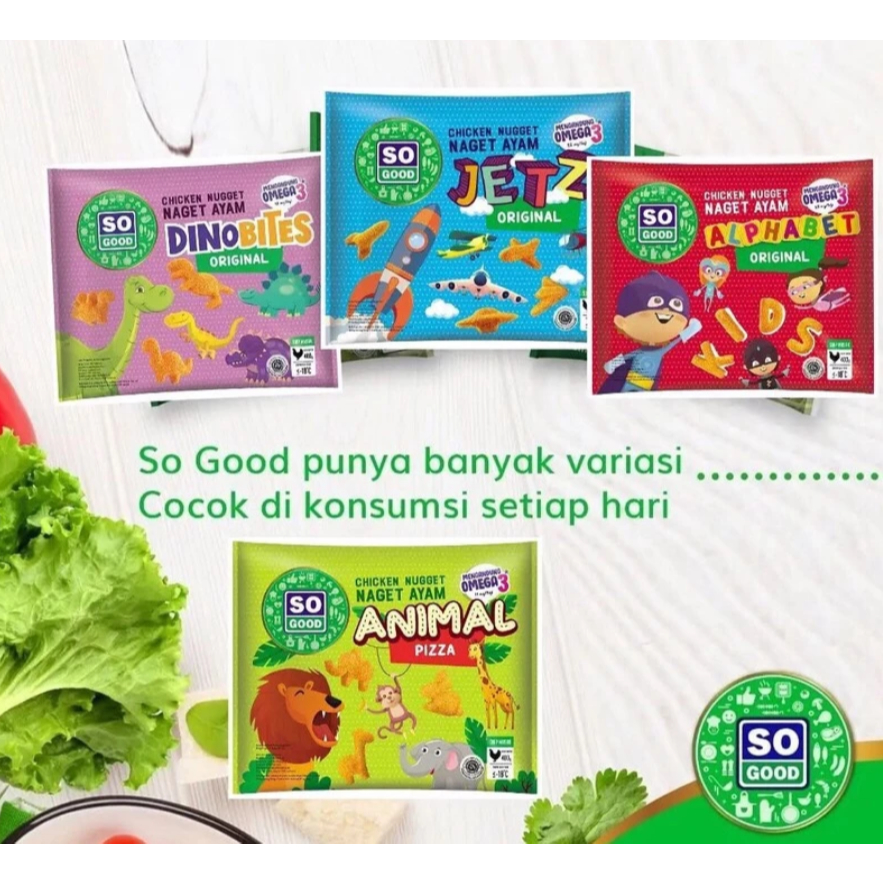 

So Good Chicken Nugget / Animal / Jetz / Veggie / Garlic 400gr